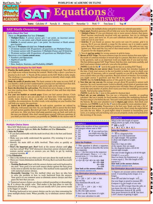 Title details for Sat Equations & Answers by BarCharts Publishing, Inc. - Available